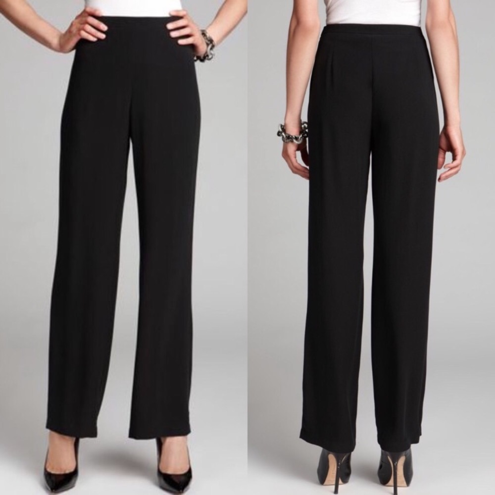 Eileen Fisher cotton side zip pant